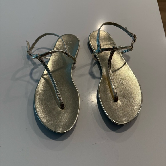 Nicole Miller Gold Sandals - Picture 12 of 12